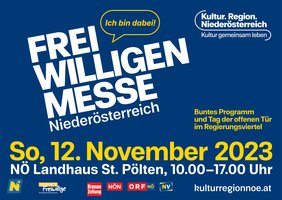 Die 5. Niederösterreichische Freiwilligenmesse fand am 12.11.2023 im NÖ Landhaus in St. Pölten statt - die NÖ ARGE für Pflege und Betreuung war auch im Jahr 2023 als Aussteller mit dabei; 