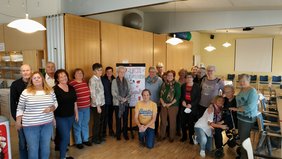 Gruppenbild vom Tag des Ehrenamtes im PBZ Berndorf. 