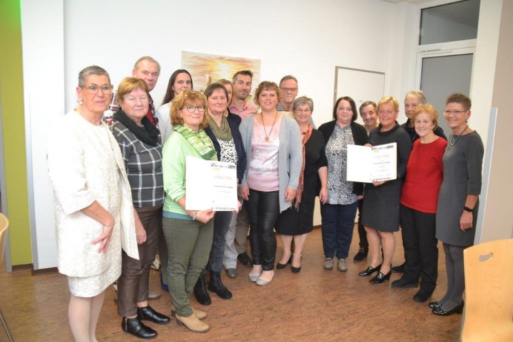 Gruppenbild zum Tag des Ehrenamtes im Pflegezentrum Yspertal.